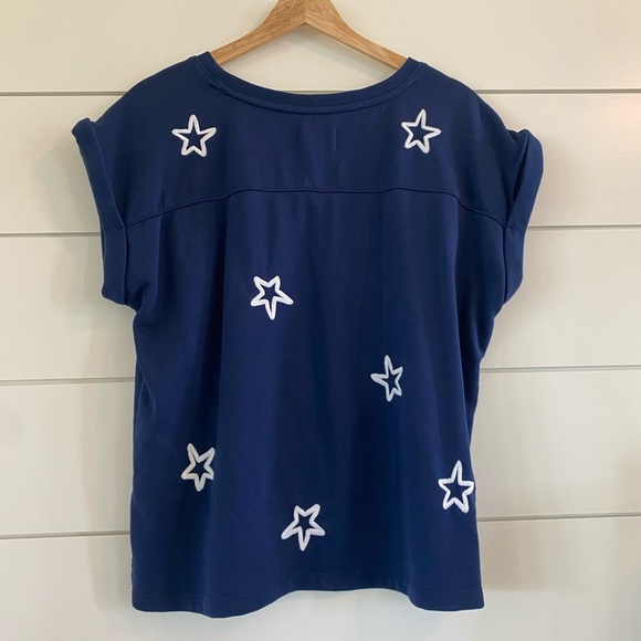 Lou & Grey Star Cozy Cotton Terry Sweatshirt Tee - Picture 3 of 4